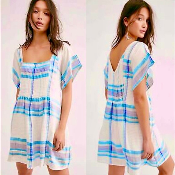 Free People Dresses & Skirts - 🌺🎉HP🎉🌺 NWT Free People Barcelona Shimmer Plaid Mini Dress